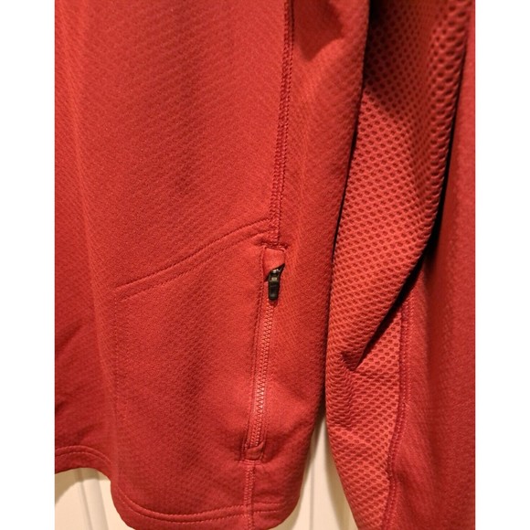 Nike Training Dri Fit Red Quarter Zip with Zip Up Pocket Size Extra Large - Picture 4 of 10